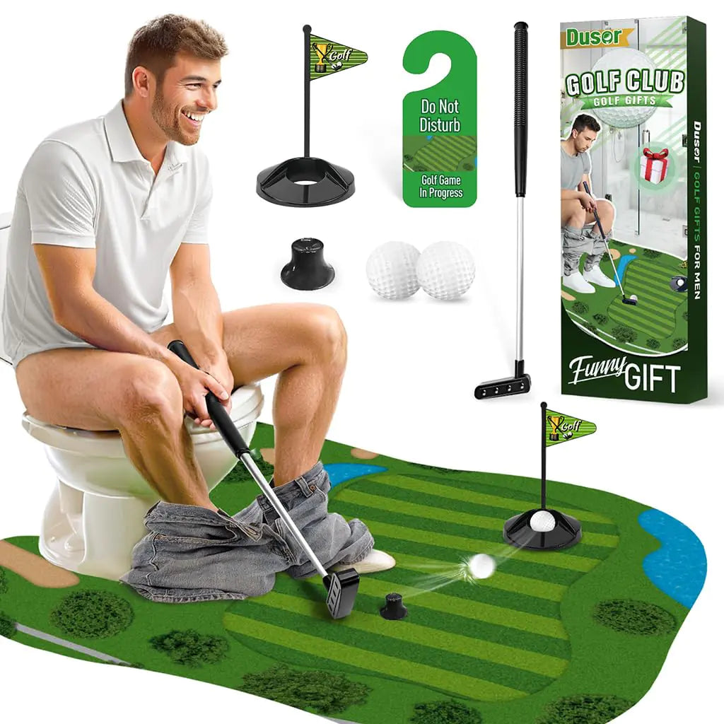 Toilet Golf Gifts for Men White Elephant Gifts for Adults Funny Gifts for Men Mens Gifts for Christmas Birthday Gifts for Men Boyfriend Gag Gifts for Adults Funny Stocking Stuffers for Adults