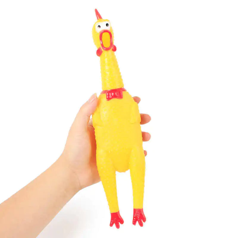 Screaming Chicken Pet Toy for Fun and Pranks