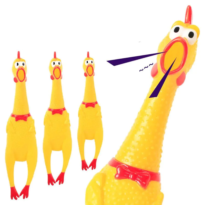 Screaming Chicken Pet Toy for Fun and Pranks